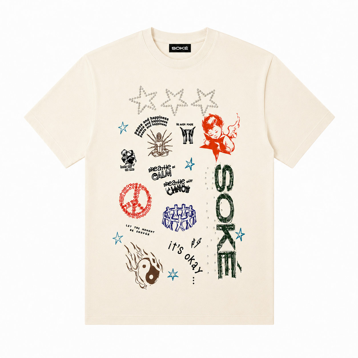 SOKÉ GRAPHIC TEE - CREAM