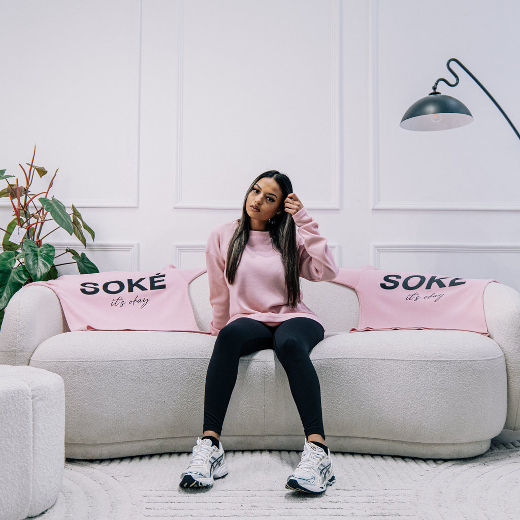 Waffle Knit Long Sleeve — Pink