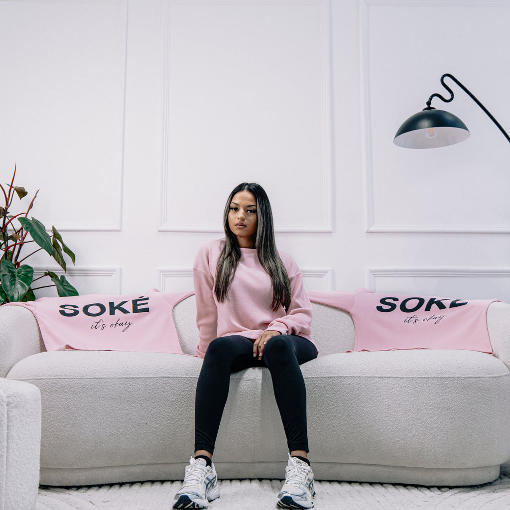 Waffle Knit Long Sleeve — Pink