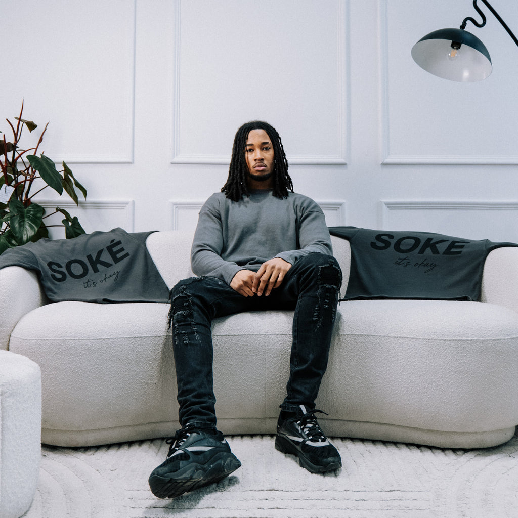 Waffle Knit Long Sleeve — Grey