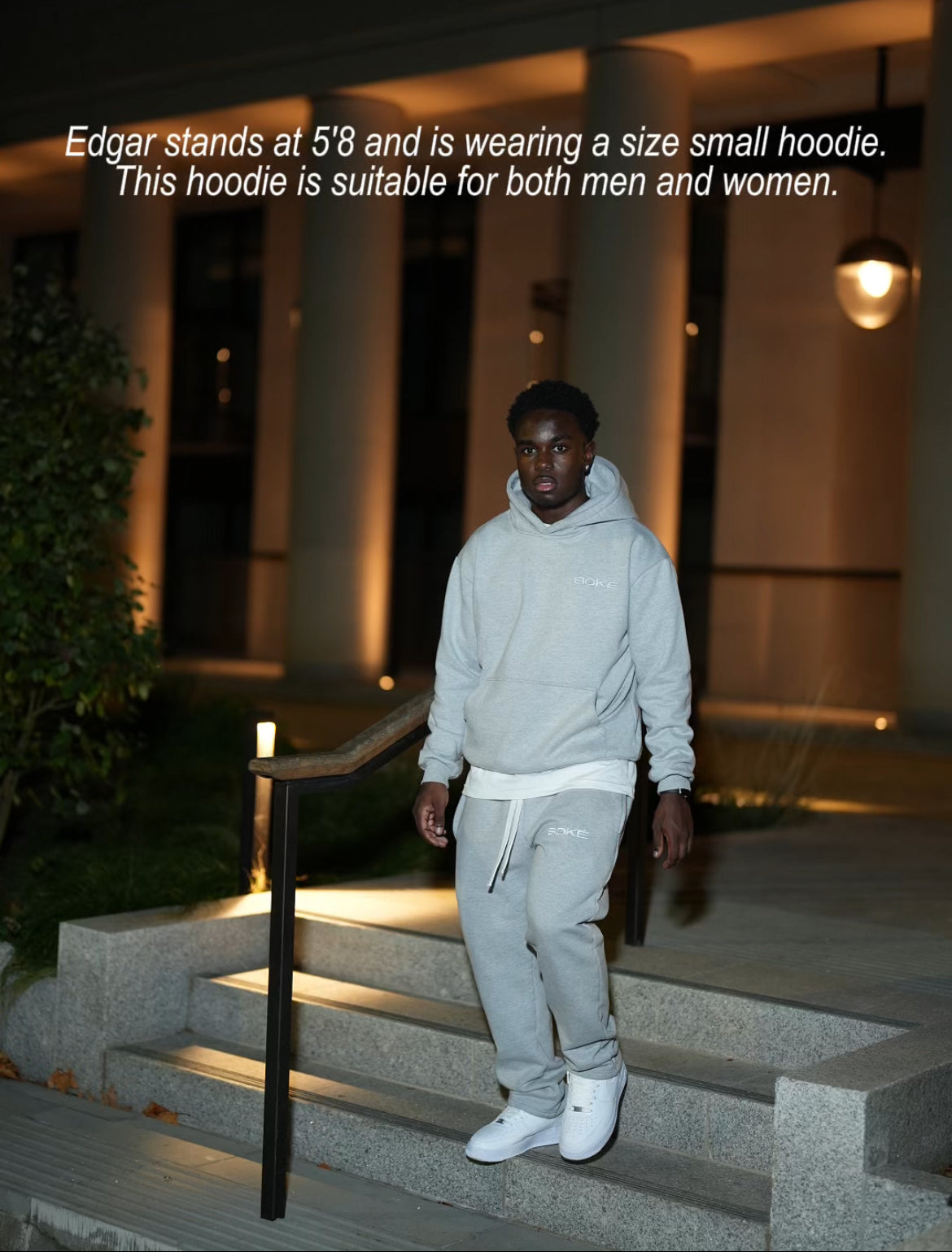 SOKÉ PULLOVER HOODIE - GREY